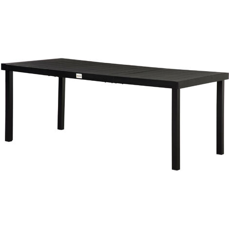 Table de travail rectangulaire 8 places GINA noire (1/5)