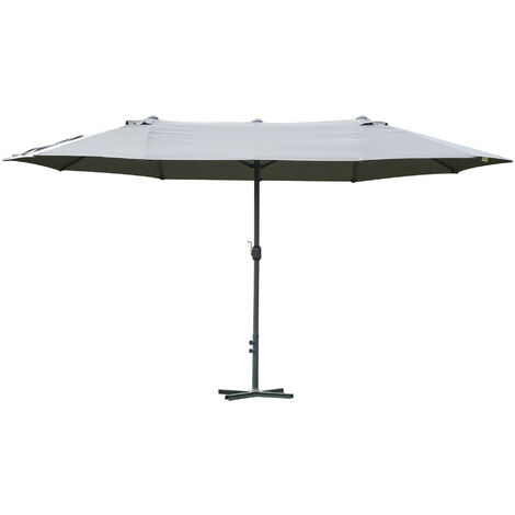 Grand parasol XXL 4,60m AMERIGO gris (1/5)