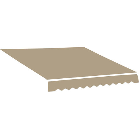 Toile de rechange pour store banne 4 x 2,5 m PAOLA gris beige