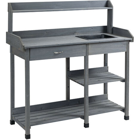 Table de rempotage multi-équipée SARA grise (1/5)