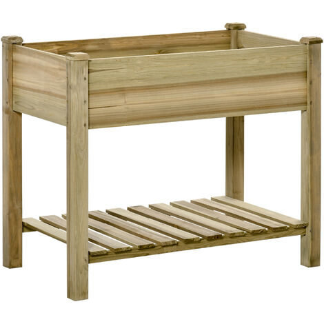 Jardinière sur pieds JOSH bois de sapin (1/5)