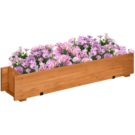Balconnière jardinière suspendue VIOLETTE bois de sapin (1/5)