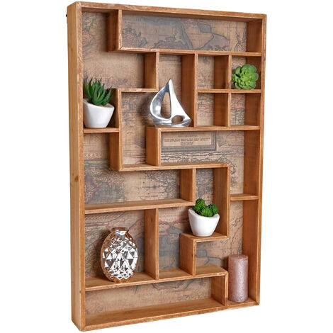 Ideen Mit Herz Lot De 5 Cadres En Bois Carrés - Différentes Tailles Pour Bricolage Et Décoration Murale