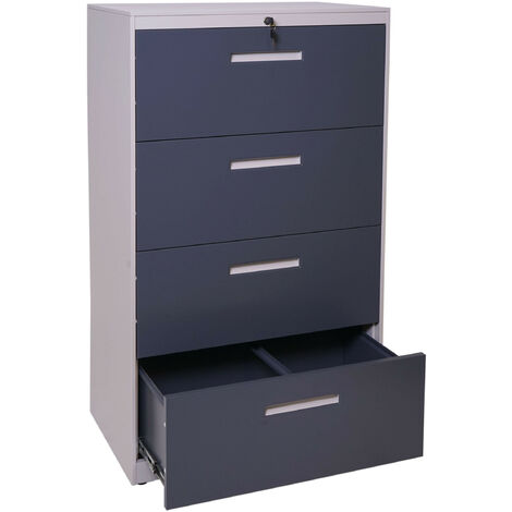 Classeur Suspendu HWC A10 Armoire De Bureau En Acier A4 Verrouillable classeur-suspendu-hwc-a10-armoire-de-bureau-en-acier-a4-verrouillable
