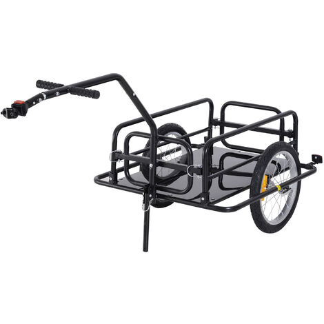 Remorque de transport pour Vélo JEANNOT acier noir (1/5)