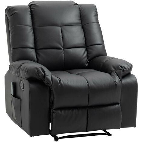 Fauteuil de relaxation massant EMILIO noir (1/5)