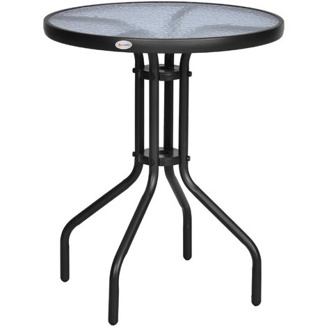 Table ronde bistro RANDY noire (1/5)