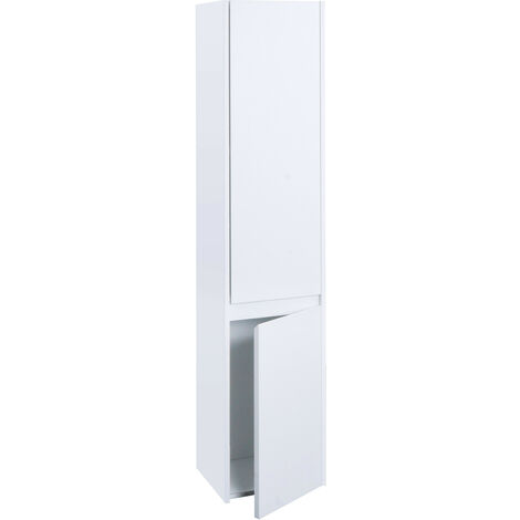 Armoire suspendue HWC-L86 - armoire midischschrank Hochmöbel salle de bain - certifiée MVG 2 portes 3 compartiments 160x33cm - (1/5)