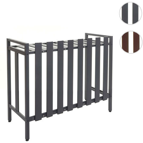 Mendler – Cache climatiseur en métal marron – Dimensions 80x90x39 cm – Protection contre chocs – Circulation optimale de l'air - HWC-K58