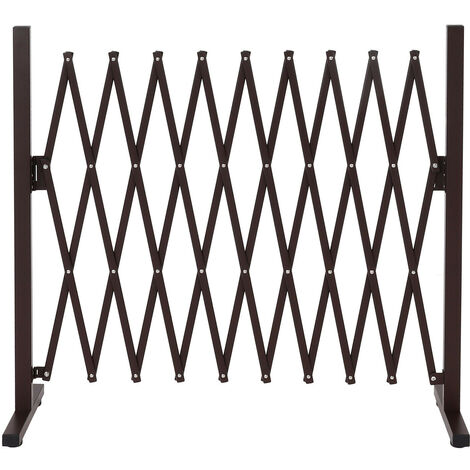 Barrière De Sécurité Extensible Terre Jardin 27 à 190 Cm - Protection Enfant Et Chien En Bois Sans Perçage
