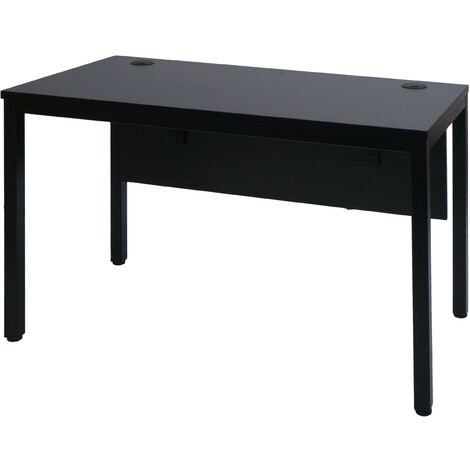 Bureau HWC-E94 - table de bureau informatique 120x60cm - noir (1/5)