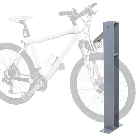 Arceau à vélo HWC-G20, support pour vélo Arceau, acier galvanisé, poudré en extérieur 96x24x10cm  g