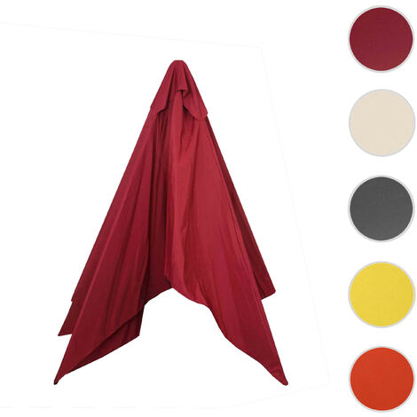 Housse de rechange pour parasol en bois Florida 2x3m - housse de parasol de jardin - anthracite (1/5)