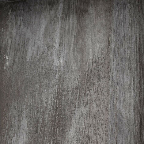 Table d'appoint HWC-K71 - table basse table - certifiée MVG bois de paulownia métal 60x60x60cm - gris foncé