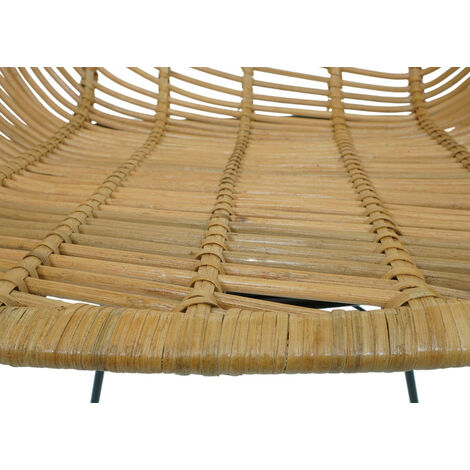 Lot De 6 Chaises Salle à Manger HWC-M28 - Rotin Cubu, Métal Noir - Choix Couleur