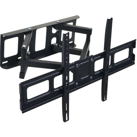 Mendler – Support mural TV inclinable 32-65'' – VESA 600mm – Charge max 50kg – Acier laminé à froid – Pivotant 120°