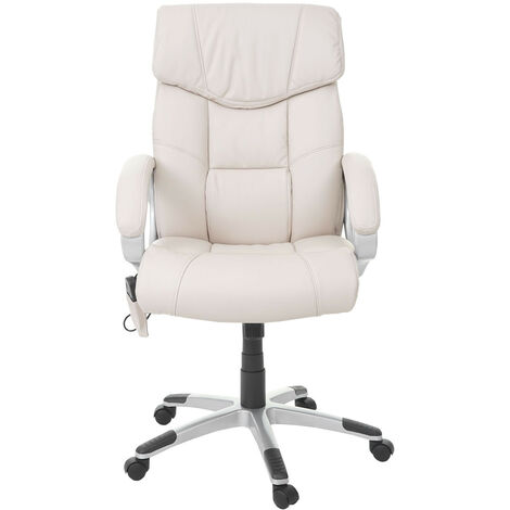 Vinsetto Chaise gaming fauteuil de bureau chaise gamer ergonomique hauteur  réglable dossier inclinable accoudoir rabattable en cuir PU 64,5 x 68,5 x  110-120 cm noir et blanc