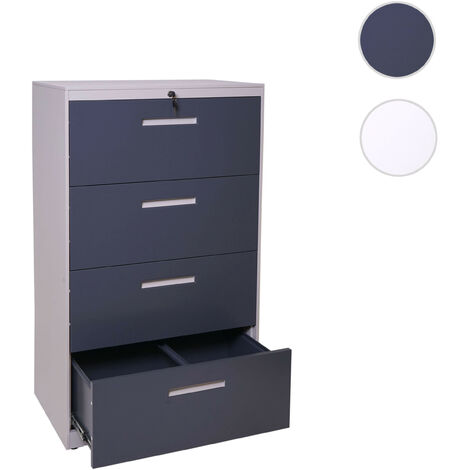 Armoire à dossiers suspendus HWC-A10, armoire à dossiers armoire de burea A4 verrouillable 103x76x (1/5)