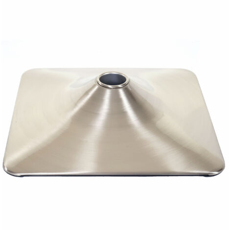 Plateau de sol pour tabouret de bar, chaise pivotante, salle à manger, rectangulaire, métal brossé (1/5)