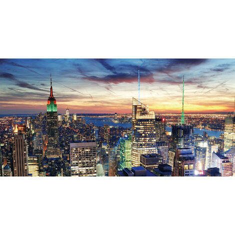 Tableau Moderne Imprimé Sur Toile - Décoration Murale New York - Format 40x25 Cm - Référence NY-09T