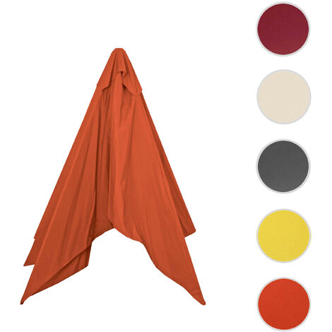 Housse de rechange pour parasol Florida - housse de rechange pour parasol - Ø 3 -5m polyester 8 baleines - vert