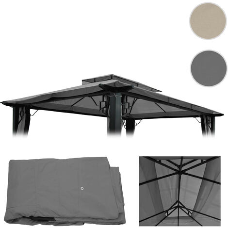 Enveloppe de rechange pour toit de pergola / kiosque Mira crème (1/5)
