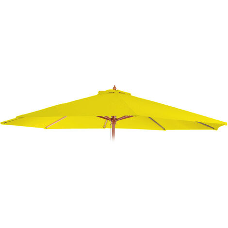 Housse de rechange pour parasol Florida - housse de rechange pour parasol - Ø 3 -5m polyester 8 baleines - jaune