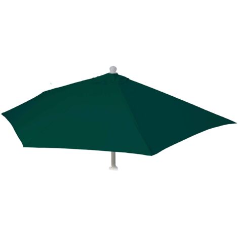 Housse de rechange pour parasol semi-circulaire Parla - housse de parasol de rechange - 270cm tissu/textile UV 50+ 3kg - vert (1/5)