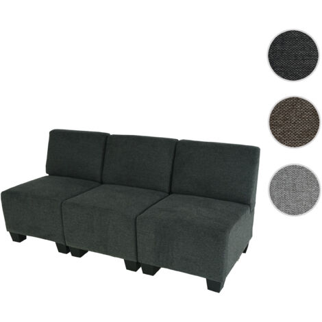 Modular Canapé 3 places Lyon, tissu/textile marron, sans accoudoirs (1/5)