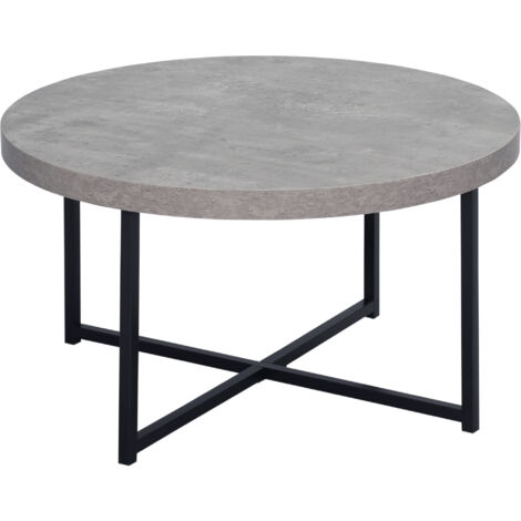 Table ronde FORTALEZA noire et grise (1/5)