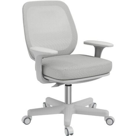 Chaise de bureau ergonomique KOSTAS gris clair (1/5)