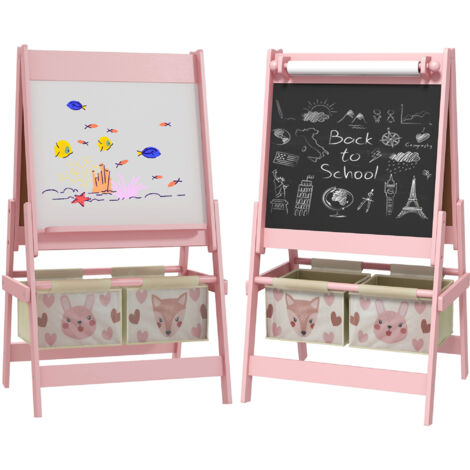tableau chevalet 3 en 1 LOLITA rose (1/5)