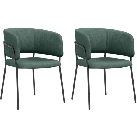 Lot de 2 chaises SHIRINE design vert (1/5)