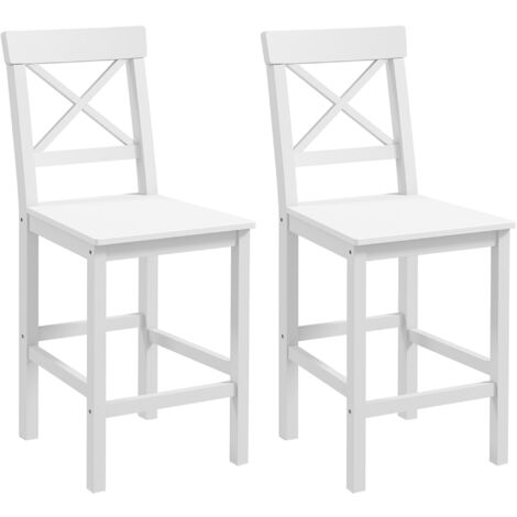 Lot de 2 chaises hautes MONA blanches (1/5)