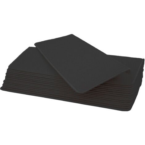 Lot de 15 tapis pour marches éscalier HWC-G49, protection d'escalier, 65x25cm - rectangulaire, noir-anthracite (1/5)