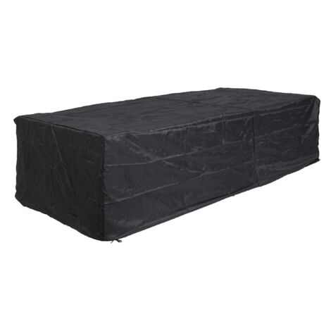 HWC-J41, housse bâche de protection, ensemble de table de jardin 75x255x120cm, anthracite (1/5)