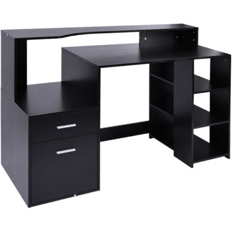 Bureau informatique THIERRY noir (1/5)