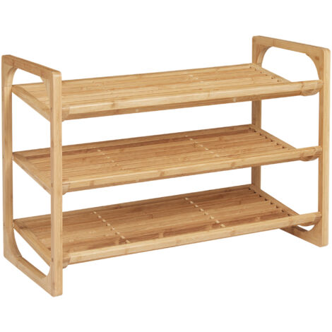 Etagère à chaussures GIL bambou naturel (1/5)