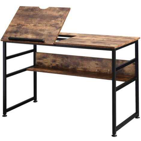 Bureau pupitre industriel TERRY Brun (1/5)