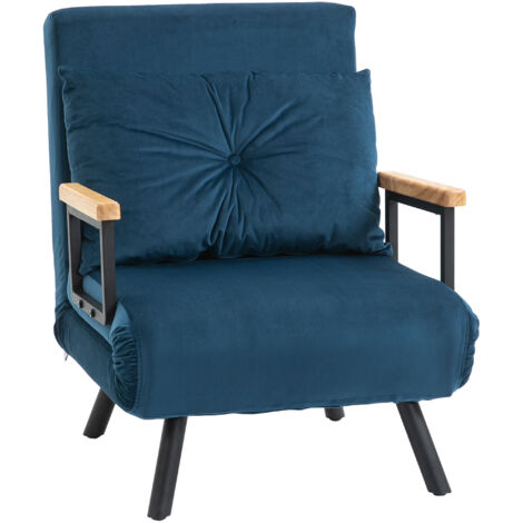 Fauteuil convertible 3 en 1 ELIE Bleu marine