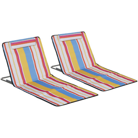 Lot de 2 tapis de plage HIRO multicolores (1/5)