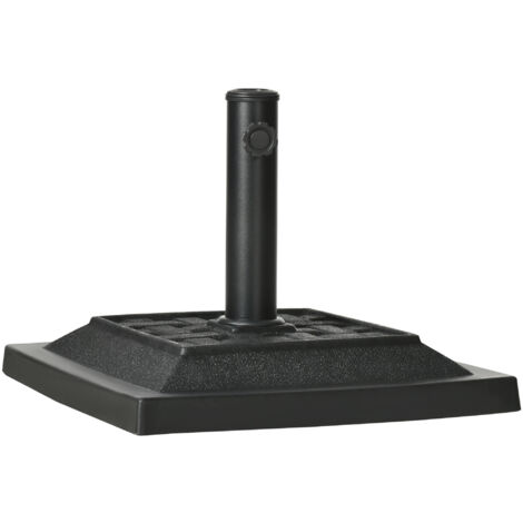 Pied De Parasol LEM Select Effet Tressé Anthracite - Stable Et Design