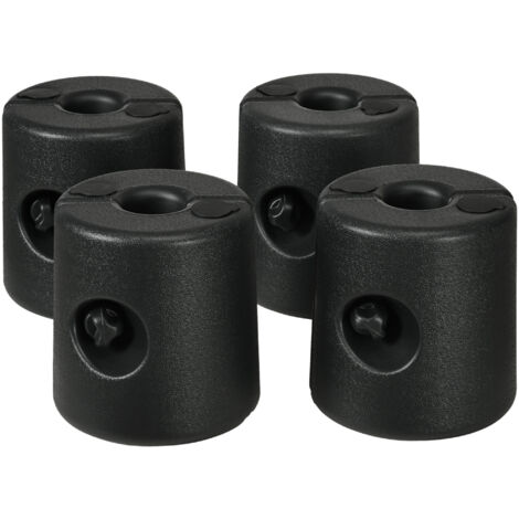 4 poids de lestage cylindriques MONTY noirs