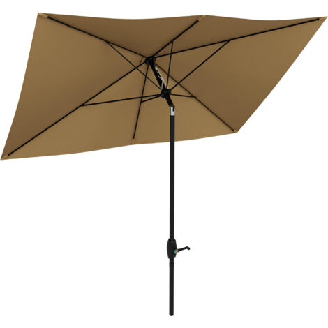 Parasol carré KAMILI chocolat (1/5)
