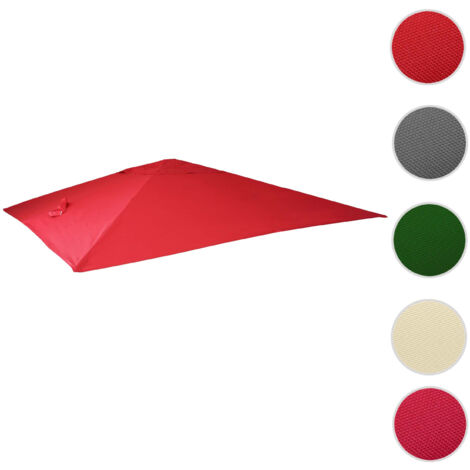 Revêtement pour parasol de luxe HWC-A96, revêtement de remplacement, 3x4m (Ø5m) polyester 3,5kg - bleu (1/5)
