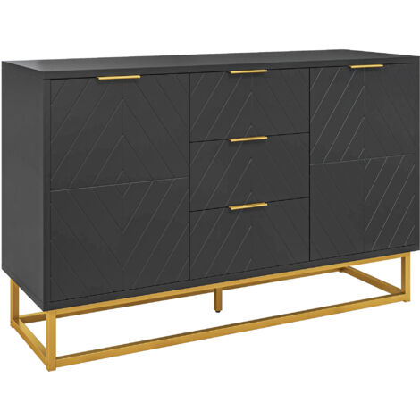 Buffet design NOLITA noir et or (1/4)