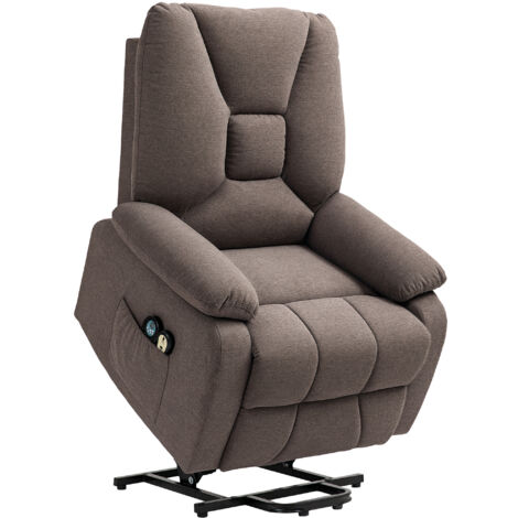 Fauteuil releveur massant chauffant ILIAS marron (1/5)
