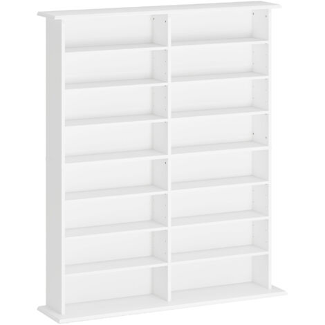 Meuble de rangement 12 étagères DOMY blanc (1/4)