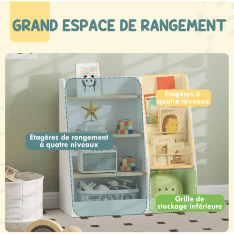 Fantasy Fields Étagère De Rangement Enfant Sunny Safari Bleu - Bibliothèque Bois Pour Chambre Garçon