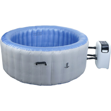Tourbillon HWC-N97, 4 personnes, In-/Outdoor chauffé pompe gonflable PVC laminé, rondà180c (1/5)